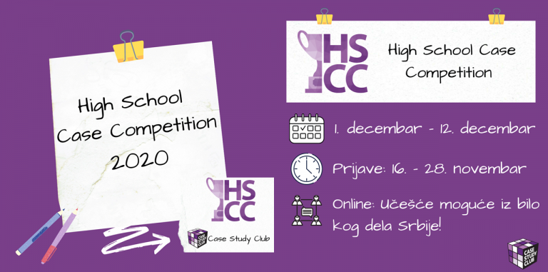 High School Case Competition 2020.